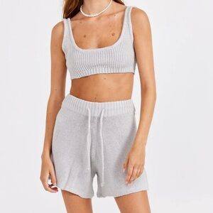 Women's Gray Knit Set